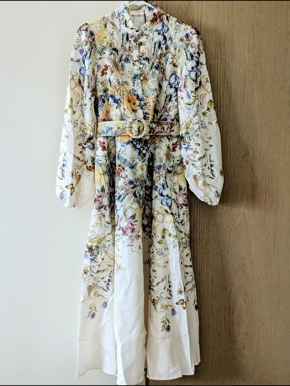 Commense Floral Belted Maxi Dress - M - Picture 5 of 8